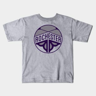 Rochester Flower logo - lilac Kids T-Shirt